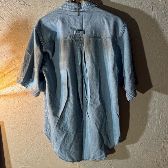 Vintage Buffalo & Red Earth Native American | Short Sleeve, Button up Sz M 1990s - Picture 3 of 6